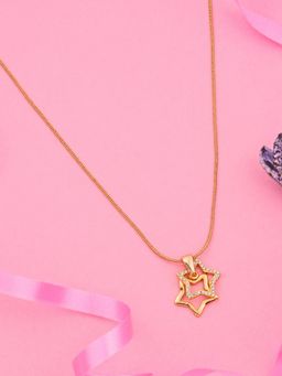 Estele - Gold Plated Stary Designer Pendant for Women